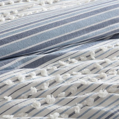 Navy Cotton Down Alternative Reversible King Comforter Set