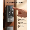 Itopfox Smart Lock with Fingerprint Recognition, Built-in Doorbell & Wi-Fi, Keyless Entry Deadbolt, Compatible with Alexa & Google Assistant - 2 of 4