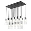 Alton 17-Light Linear Chandelier - Modern Two-Tier Design, Dimmable, Damp Rated - 3 of 4