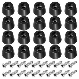 Unique Bargains Non Slip Corrosion Resistant Durable Rubber Material Rubber Feet 20 Pcs - 1 of 4