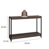40" Console Table, 2-Tier Farmhouse Narrow Entryway Table , Sofa Table, Console Tables for Entryway - 3 of 4