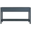 YOOCOZZ 60" Long Solid Wood Rustic Console Table with Bottom Shelf and two Different Size Drawers for Storage - 3 of 4