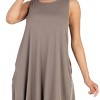 Slickblue Women's Casual Fit Mini Dress, Sleeveless Jersey Style, Flare Skirt, 4 Color Options, Size S-L - 3 of 4