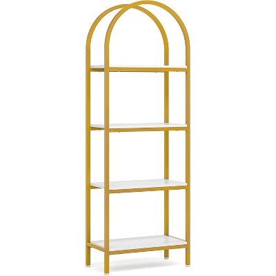 Tribesigns 70.8" 4-Tier Open Arched Bookshelf