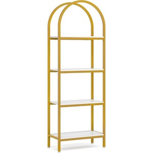 Tribesigns 70.8" 4-Tier Open Arched Bookshelf - 1 of 4
