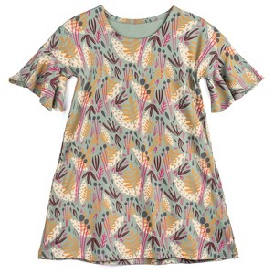 Mightly Girls Fair Trade Organic Cotton Flutter Sleeve A-line Dress - 1 of 4