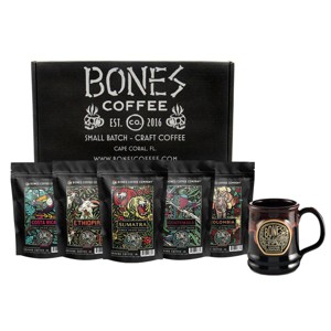 Bones Coffee Company World Tour Bundle With Specialty Coffee Mug - 1 of 4