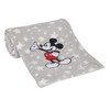 Lambs & Ivy Disney Baby Mickey Mouse Stars Gray Soft Fleece Baby Blanket - 3 of 4