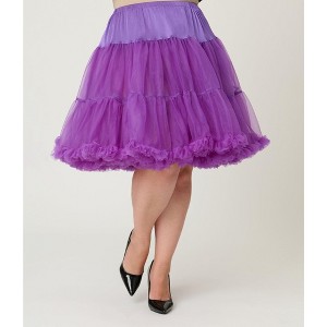 Unique Vintage Women's Plus 1950s Style Ruffled Petticoat Crinoline - 1 of 2