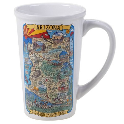 22oz 6pk Stoneware Jumbo Arizona State Souvenir Mug  - Certified International
