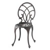 Infurnic Patio Seating Sets Modern Outdoor Furniture Set Featuring Unique Design,Perfect for Gardens, Living Spaces, Black, 17.5"*19.5"*36.5" - 4 of 4