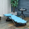 TiramisuBest 2 PCS Folding Chaise Lounge Pool Chairs,Outdoor Sun Tanning Chairs with 5-Level Reclining Back,Steel Frame for Beach,Yard,Patio,Dark Gray - 4 of 4