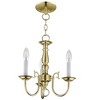 Livex Lighting Williamsburgh 3 - Light Chandelier in  Polished Brass - 2 of 4