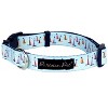 Parisian Pet 'Sail Boats' Collar for Dogs & Cats – Adjustable Nautical Light Blue Sailboat Dog Collar with Adjustable Fit - 2 of 3