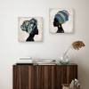 (Set of 2) 20" x 20" Gele I and II by Mark Chandon Canvas Art Prints - Masterpiece Art Gallery: Modern Unframed Decorative Portrait - 2 of 4