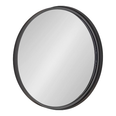 28" Armenta Round Wall Mirror Gray - Kate & Laurel All Things Decor