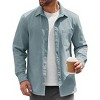 COOFANDY Mens Lightweight Button Down Shirt Jacket Casual Shacket Overshirt - 3 of 4