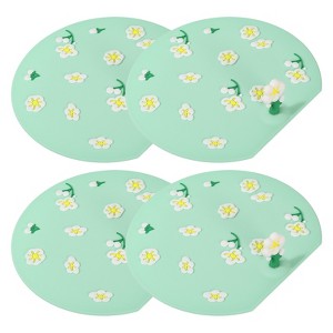 Unique Bargains Silicone Tub Stopper Floor Drain Cover, Anti-Odor Bathtub Drain Mat Plugs Sewer Stopper for Balcony - 1 of 4