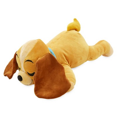 large stuffed dog pillow