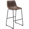 Zuo Smart Barstool (Set of 2) Vintage Espresso - 2 of 4