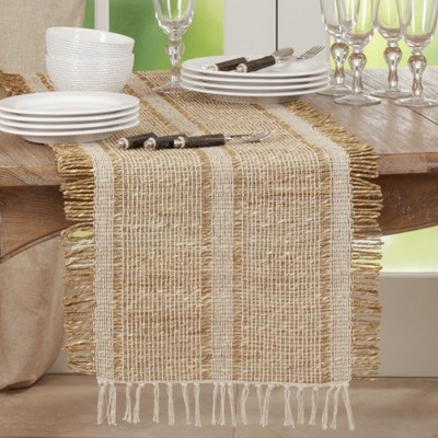 Natural Woven Cotton Asiatic Grass Table Runner