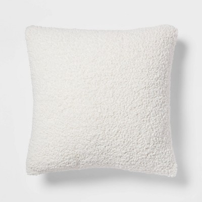 Cheer Collection Luxurious Faux Fur Throw Pillows Set Of 2 - White (18 X 18)  : Target