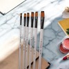 Unique Bargains for Acrylic Wooden Handle with Nylon Bristles Black White 6 Pcs - 2 of 3