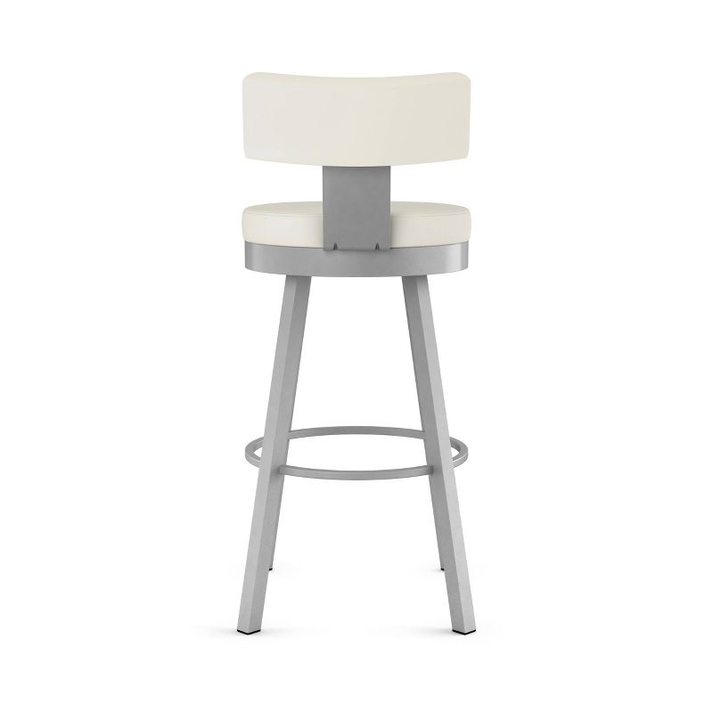 Amisco Morgan Upholstered Counter Height Barstool Off-White/Gray, 3 of 8