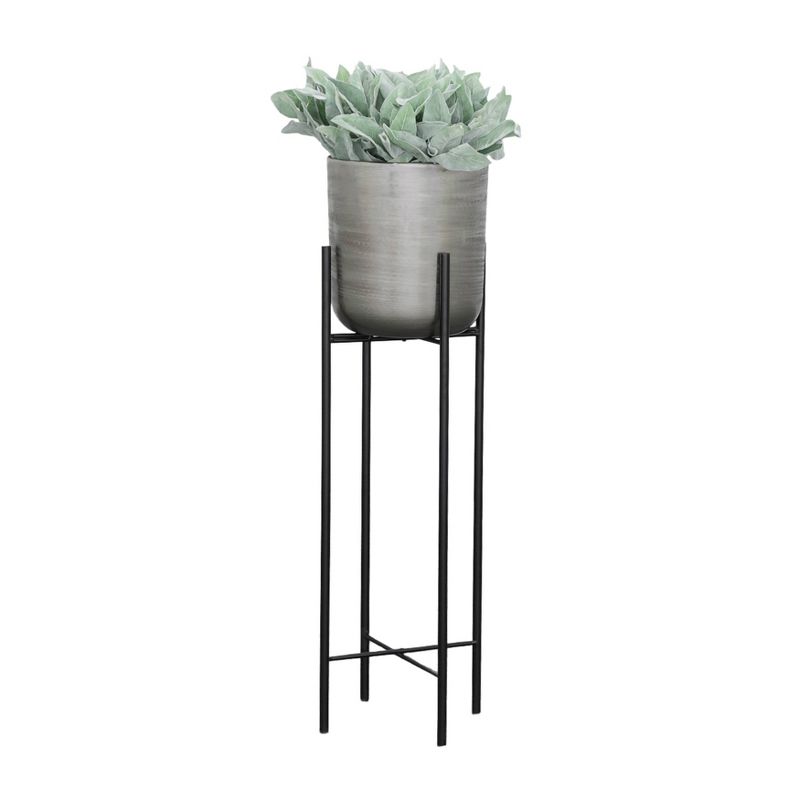 Set of 3 Metal Planters on Stand - Sagebrook Home, 3 of 12