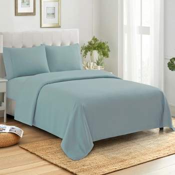 4 Piece 100% Cotton 400 Thread Count Sheet Set by Sweet Home Collection™