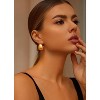 24-Pair Gold Hoop Earrings Set - Hypoallergenic Chunky Chain & Twisted Open Hoops, Dangle Earrings for Women, Christmas Birthday Gift Jewelry - 3 of 4