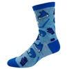 Crazy Dog T-Shirts Women's Don't Puck With A Hockey Mom Socks Funny Parenting Adulting Sports Crazy Footwear - 3 of 4