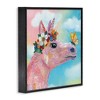 Stupell Industries Butterfly Kisses Pink Fantasy Unicorn Flower Blossoms Framed Giclee Art - 2 of 4