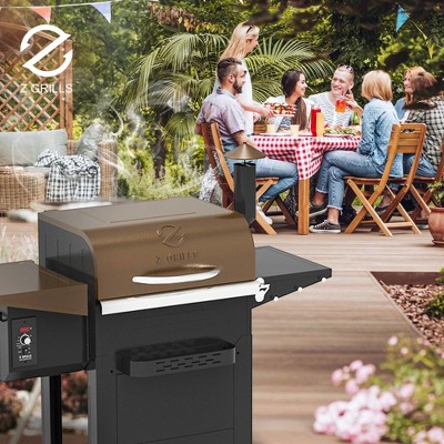 ZPG-6002B Brown Wood Pellet Grill with Rotisserie