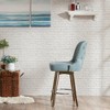 Madison Park 29.5" Bryant Counter Height Barstool with Swivel Seat Blue: Upholstered, Rubberwood Frame, Fixed Height - 2 of 4