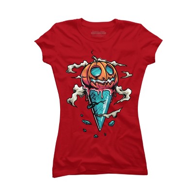 Junior's Design By Humans Halloween By anggatantama T-Shirt