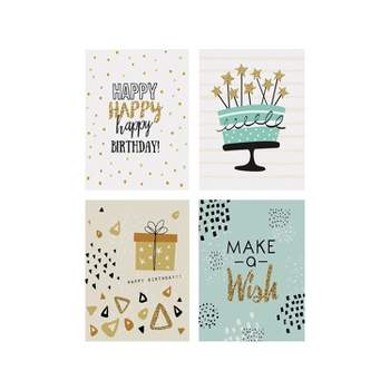 Better Office Birthday Cards with Envelopes 6" x 4" Assorted Colors 100/Pack 64530