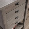 Cottage Road Computer Desk with Storage Mystic Oak- Sauder: Coastal Design, Letter-Size File Shelf, MDF Laminate Finish - 4 of 4