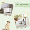 ONWITH Wooden Cat Litter Box Enclosure & House, Kitty Hidden Washroom, with End Table Design - 4 of 4