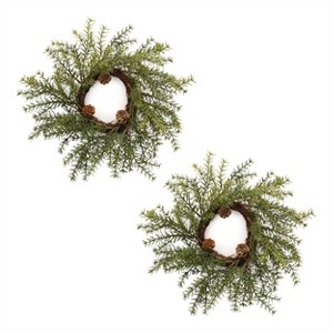 Winter Pine Wreath (Set of 2) - 1 of 3