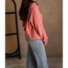 Women's Marlo Knit Quarter Button-up Sweater - Her Entire Name Says Grace - 2 of 4