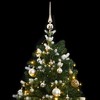 Artificial Hinged Christmas Tree 150 LEDs & Ball Set 59.1" - 3 of 4