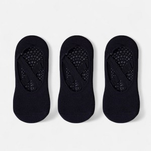 Anna-Kaci Women's 3-Pack Ballet Style Grip Socks with Crisscross Elastic and Non-Slip Soles for Barre Pilates Yoga - 1 of 2