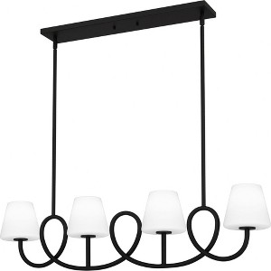 Quoizel Lighting Atkins 4 - Light Chandelier in  Matte Black - 1 of 1