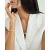 Bearfruit Jewelry Sterling Silver 18k Gold Plated Cultured Fresh Water Pearl Victoria Cross Necklace - 4 of 4