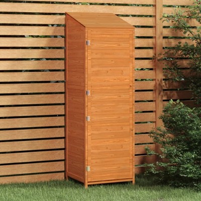VidaXL Garden Shed Brown 21.7"x20.5"x68.7" Solid Wood Fir