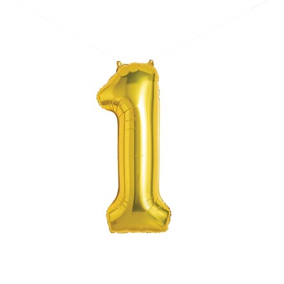 Gold Number Balloons Golden Number Party Balloons