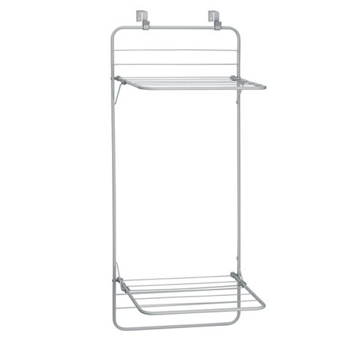 mDesign Collapsible Foldable Laundry Drying Rack, 2 Shelves - image 1 of 4