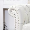 PAGED Sofa Comfy PU Leather Sofa with Wood Frame and Rolled Arm for Living Room, Apartment - 3 of 4