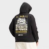 Women's Strength in Power Graphic Hoodie Sweatshirt - Black - 2 of 3